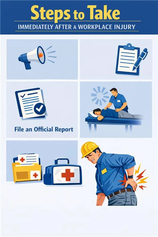 Doctor reviewing workplace injury documentation